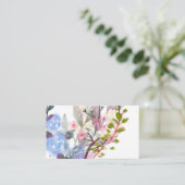 Floral Leaves Art – Elegant Flowers and Botanical 名刺 (スタンド正面)