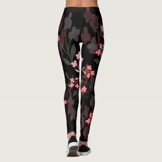 Floral leggings  レギンス (裏面)