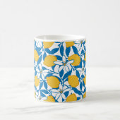 Floral Lemon Sketch Hand Drawn - Coffee Mug コーヒーマグカップ (中央)
