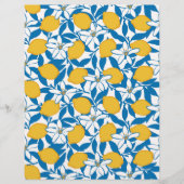 Floral Lemon Sketch Hand Drawn - Paper Sheets (正面)