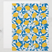 Floral Lemon Sketch Hand Drawn - Paper Sheets (正面/裏面)