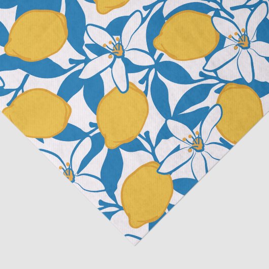 Floral Lemon Sketch Hand Drawn - Tissue Paper 薄葉紙 (詳細)