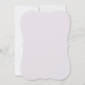 Floral Lilac Frame Holy Cross Confirmation 招待状 (裏面)