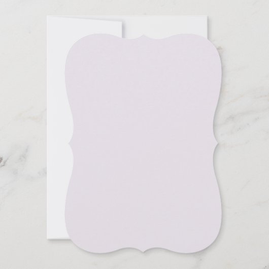 Floral Lilac Frame Holy Cross Confirmation 招待状 (裏面)