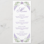 Floral Lilac Lavender Frame メニュー (正面)