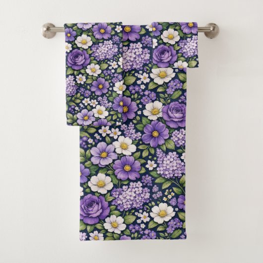 floral lilas バスタオルセット (インサイチュ)