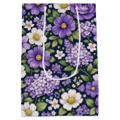 floral lilas ミディアムペーパーバッグ (裏面)