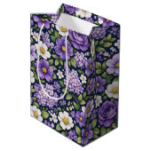 floral lilas ミディアムペーパーバッグ (裏面アングル)