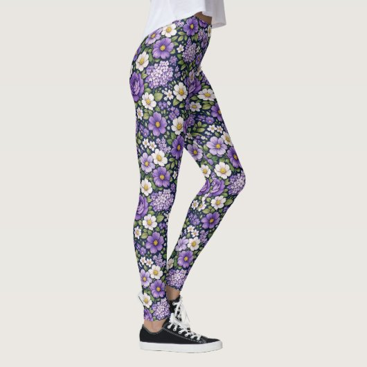floral lilas レギンス (右)