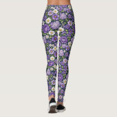 floral lilas レギンス (裏面)