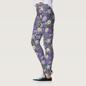 floral lilas レギンス (左)