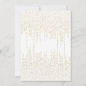 Floral Lily Cross Celebration of Life Funeral 招待状 (裏面)