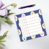 Floral Lined Frame – Blossom Time Sticky Notes ポストイット