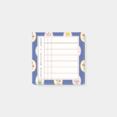 Floral Lined Frame – Blossom Time Sticky Notes ポストイット (正面)