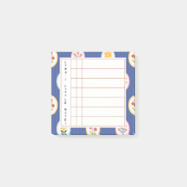 Floral Lined Frame – Blossom Time Sticky Notes ポストイット