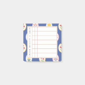 Floral Lined Frame – Blossom Time Sticky Notes ポストイット