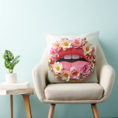 Floral Lips Artistry クッション (椅子)