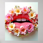Floral Lips Artistry ポスター (正面)