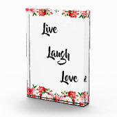 Floral "Live, Laugh, Love" Elegant   フォトブロック (右)
