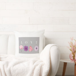 Floral LOVE Botanical Home Decor Gift クッション