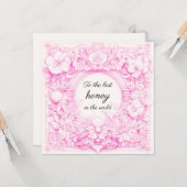 Floral Love Day Card カード (正面/裏面インサイチュ)