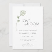 Floral Love in Bloom Floral Bridal Shower 招待状 (正面)