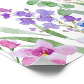 Floral Love is in Bloom Bridal Shower Welcome ポスター (角)