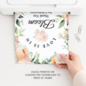 Floral Love is In Bloom - Thank You Sign ポスター