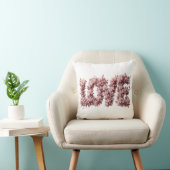 Floral 'LOVE' Pillow | Pink Cherry Blossom  クッション (椅子)