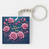 Floral Luxury Beautiful Love Popular Collection キーホルダー (裏面)