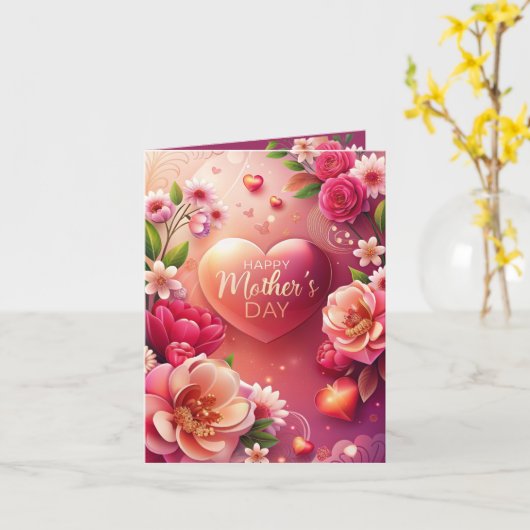 Floral Magic for Mom カード (黄色い花)