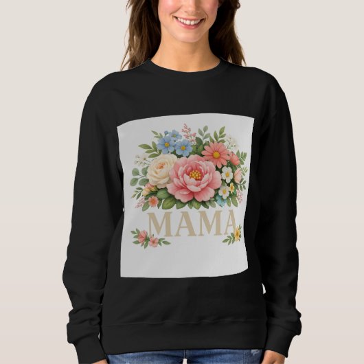 Floral Mama T-shirt  スウェットシャツ (正面)