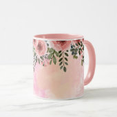 Floral Mama Typography Design マグカップ (正面右)