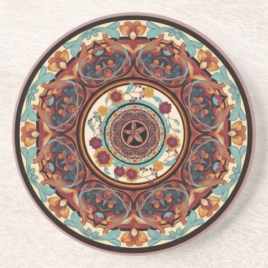 Floral Mandala  コースター (正面)