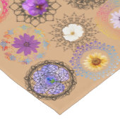 Floral Mandala Fusion: Elegant Table Runner ショートテーブルランナー (コーナー)
