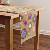 Floral Mandala Fusion: Elegant Table Runner ショートテーブルランナー (インサイチュ)
