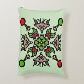 Floral Mandala Pattern アクセントクッション (裏面(縦))