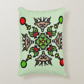 Floral Mandala Pattern アクセントクッション (正面(垂直))