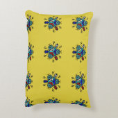 Floral Mandala Pattern アクセントクッション (裏面(縦))