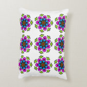 Floral Mandala Pattern アクセントクッション (裏面(縦))