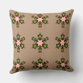 Floral Mandala Pattern クッション (裏面)