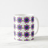 Floral Mandala Pattern コーヒーマグカップ (正面右)