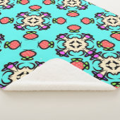 Floral Mandala Pattern シェルパブランケット (3/4)