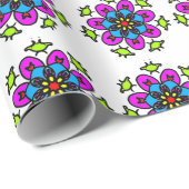 Floral Mandala Pattern ラッピングペーパー (ロールコーナー)