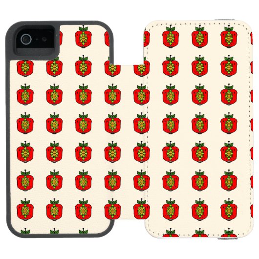 Floral Mandala Pattern Incipio iPhoneウォレットケース (フォリオ Open)