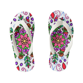 Floral Mandala Sandle キッズビーチサンダル
