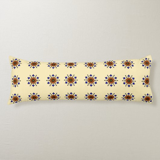 Floral Mandala Seamless ボディピロー (正面)