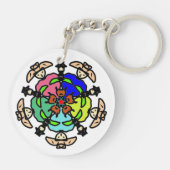 Floral Mandala Seamless Pattern キーホルダー (裏面)