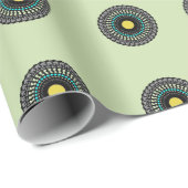 Floral Mandala Seamless Pattern ラッピングペーパー (ロールコーナー)