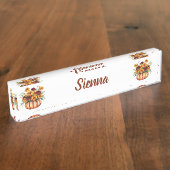 Floral Marigold デスクネームプレート (側面)